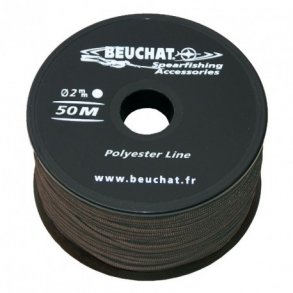 50 m polyesterline 2 mm sort